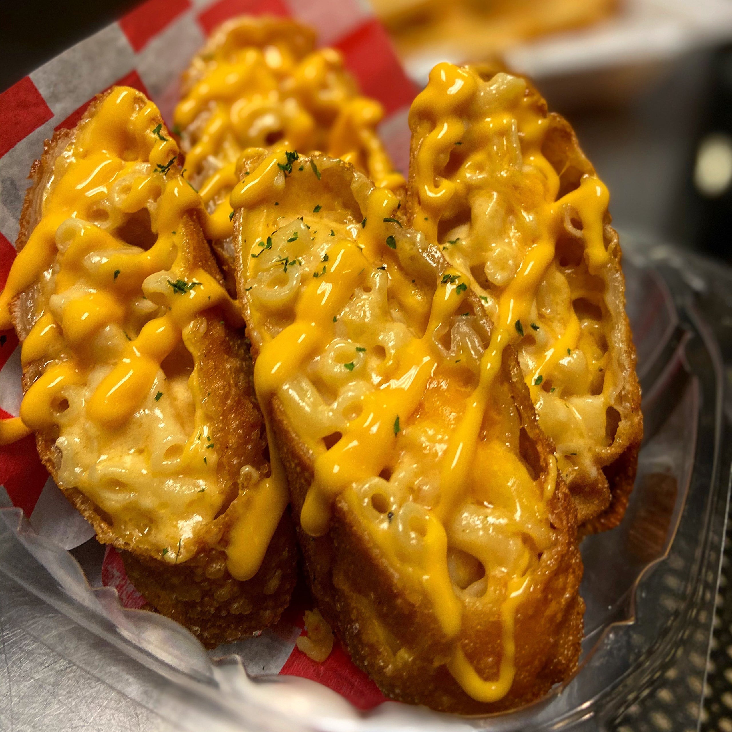Mac n Cheese Egg Rolls Shore Good Eats Cafe